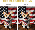 Patriotic 4Th of July Garden Flag Corgi Dog Welcome Fourth of July Independence