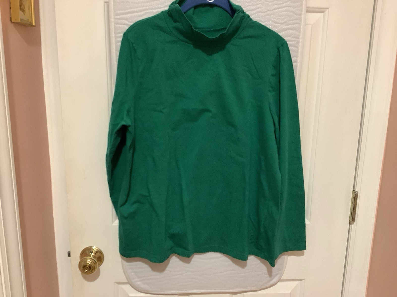liz claiborne Turtleneck Mock neck Emerald Green Large