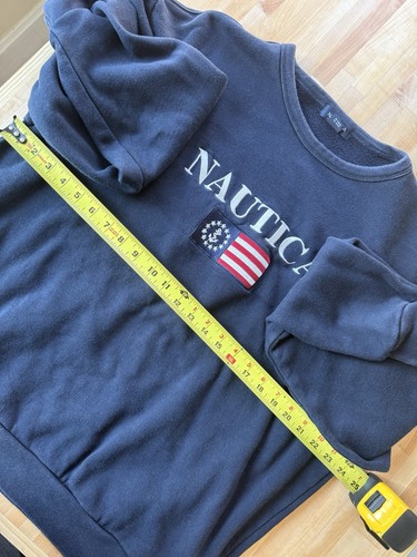 nautica crewneck sweatshirt patriotic XL coastal - Picture 8 of 10