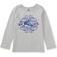 Tea Collection Girls Long Sleeve T-Shirt Size 14 Years Bunny Tile Pattern