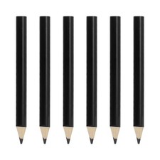 6 Pcs Wooden Colored Pencils Short Oil Based Colored Pencils, Black