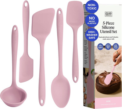 GIR 5-Piece Silicone Kitchen Utensils Set, Non-Toxic Cooking Utensils for Cookin