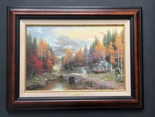 Thomas Kinkade The Valley Of Peace Classics Canvas COA
