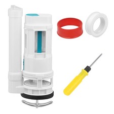 8.27 Inch Height White Water Tank Connected Flush Fill Toilet Drain Valve