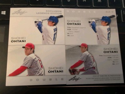 Shohei Ohtani 2023 Leaf Legends Edition Pitching and Batting #ELE-12 LA Dodgers