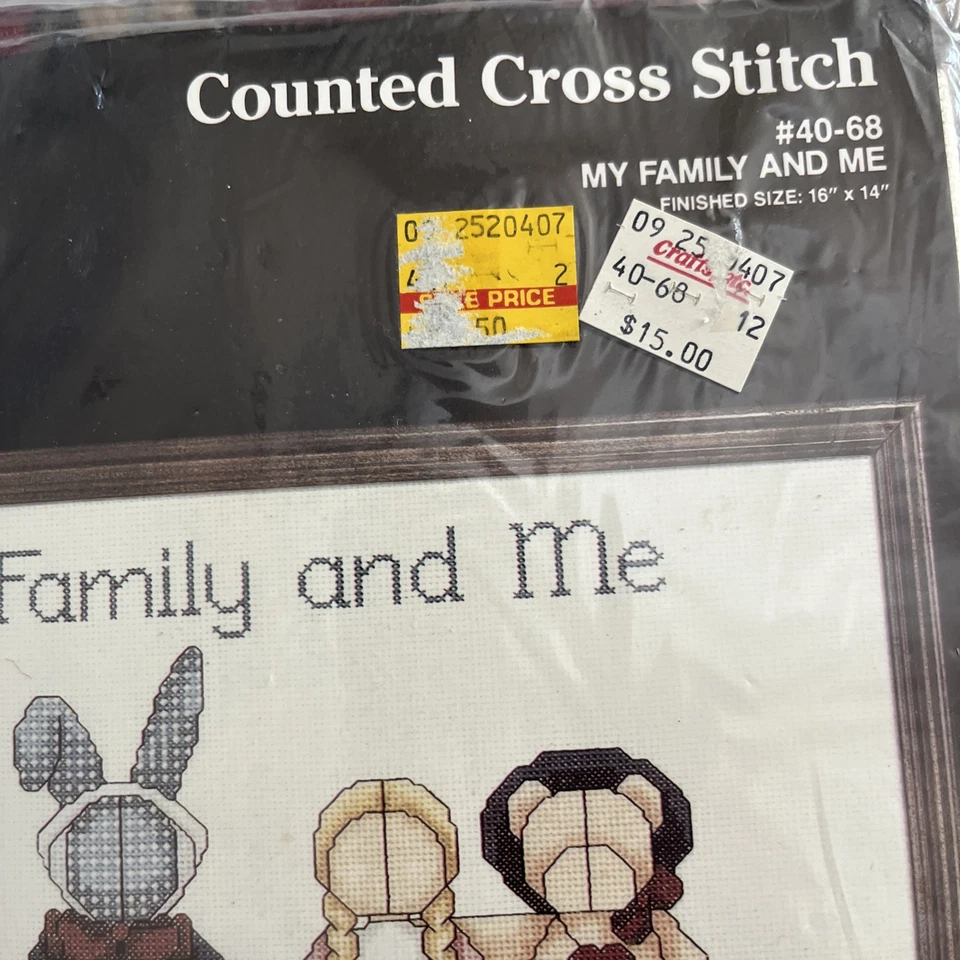 Janlynn Alma Lynne Diseño Contado Punto de Cruz Kit My Family & Me #40-68 Nuevo 87 Foto 4 de 4