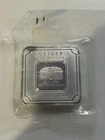 10 Oz Silver Geiger Edelmetalle Bar With Security Label - Square Design