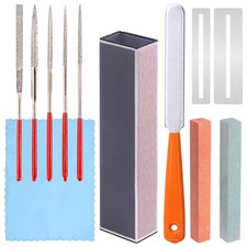 12Pcs Premium Guitar Luthier Tool Set Includes Fret Leveling Beam, 5Pcs Grind...