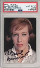 CAROL BURNETT SIGNED PHOTOGRAPH PSA DNA CERTIFIED AUTOGRAPH VINTAGE SHOW PICTURE