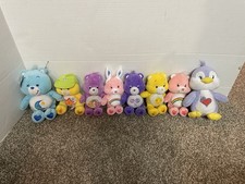 Lot of 8 Care Bears 7" - 10" Plush / Stuffed Lot - FREE SHIPPING