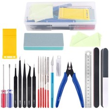 21Pcs Modeler Basic Tools Craft Set Hobby Building Tools Kit for Gundam Car M...