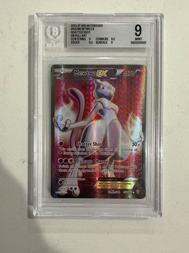 Mewtwo-EX graded BGS 9 for sale on eBay