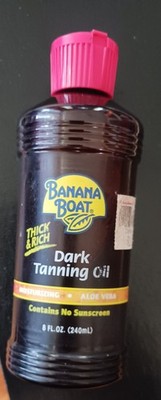 Vtg Banana Boat Thick & rich Dark Tanning Oil.8 Oz Full