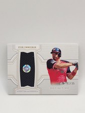 2020 Topps Definitive Collection - Jumbo Relic Collection Ryan Zimmerman /35