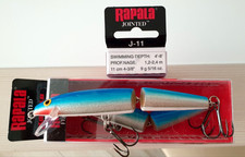 RAPALA JOINTED FLOATING 11cm 9gr  J11-B COLOR BLUE  MADE IN BALSA