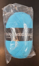 We Love Yarn Mega Ball Aran 400g Bulky 100 Acrylic Bright Blue-36 765yds