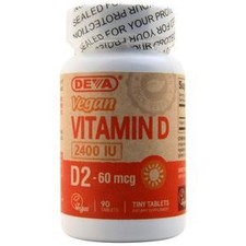 Deva Nutrition Vegan Vitamin D (2400IU)  90 t...