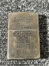 Zippo American Classic Limited Edition Silver Plated Collectible Used