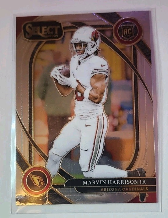 Marvin Harrison Jr Rookie Club Level Chrome 2024 Panini Select Football