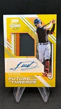 2021 Elite Extra Edition Luis Matos Future Threads Jersey Auto #FTS-LM #'d /10
