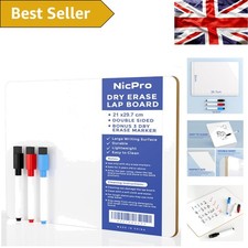 Lightweight A4 Dry Erase Mini Whiteboard for Classroom and Home - Easy to Clean