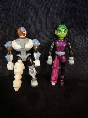Teen Titans Action Figures 2 Pack Cyborg And Beast Boy With Weapons 2003 2004