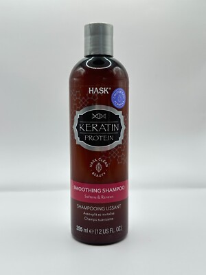 HASK Keratin Smoothing Shampoo 355 ml Anti-Frizz Farbe sicher schnelle UK Lieferung