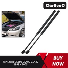 Front Bonnet Gas Struts Shocks Hoods Lift Supports For Lexus GS300 GS400 GS430