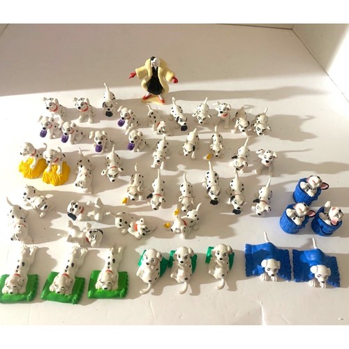 Vintage Disney 101 Dalmatians Figurine Set - Collectible Miniatures