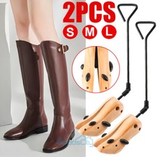2-Way Wooden Adjustable Shoe Stretcher Expander Men Women Boot Shoes Size US4-13
