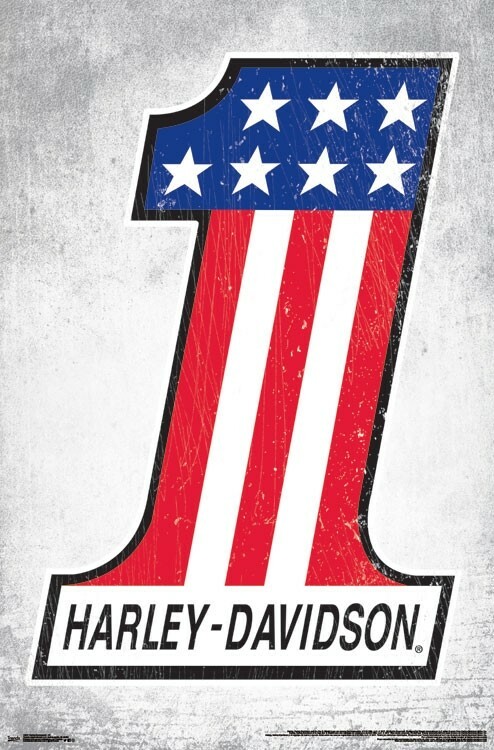 Harley-Davidson Motorcycles AMERICAN PATRIOT Official Logo 22x34