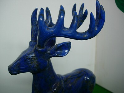 Lapislazuli Hirsch Schnitzerei eine hochwertige Einzelstück Skulptur