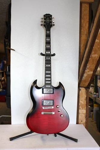 2021 Epiphone SG Prophecy Electric Guitar Red Tiger Aged Gloss W/ Case