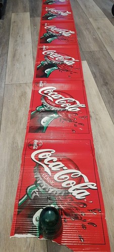 Coca Cola Classic Corrugated Banner Shelf Display Sign, 1' x Approx. 20' length - Picture 8 of 8