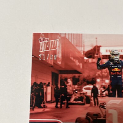 2022 Topps Now F1 62 MAX VERSTAPPEN RED BULL ORACLE WINS JAPANESE