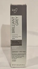 Ion Brilliant Grey Demi Permanent Hair Color-Medium Graphite 8NAG-Ammonia Free