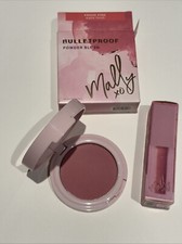 Mally Bullet Proof Powder Blush in Proud Pink 4,6g & Pink Lippenstift Set Neu