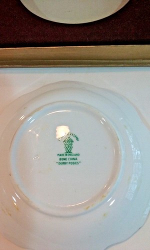 Plato y cuchara de jalea Royal Crown Derby - Imagen 3 de 3