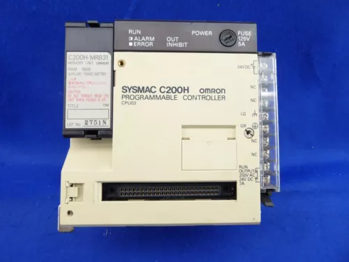 Omron Sysmac C200H-CPU03-E C200H CPU03 Top CPU Unit 24VDC 40W