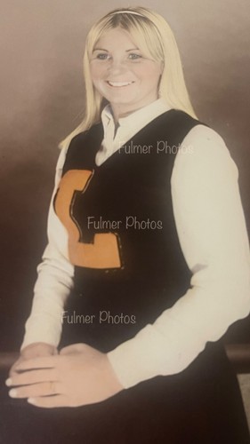 Foto de colección rara 8x10 tocada a mano retrato color animadora y pompones años 70 - Imagen 3 de 10