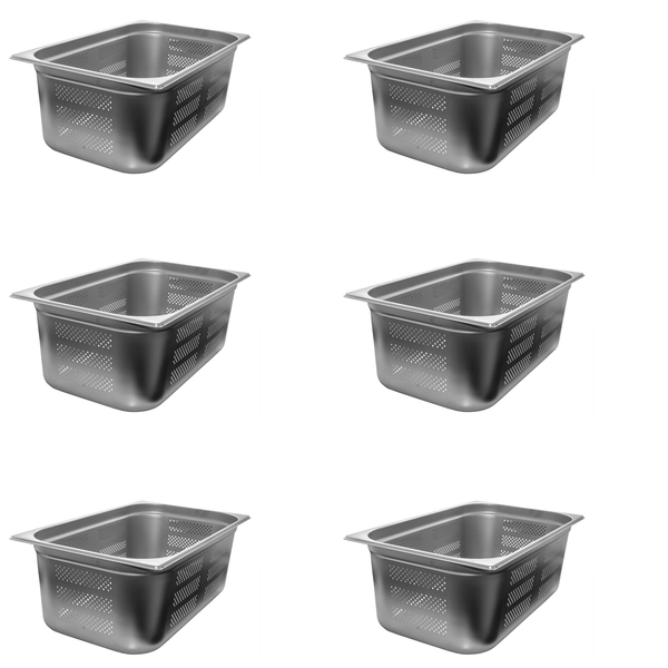 AcMax 6 StüCk GN 1/1 GastronormbehäLter GN BehäLter Edelstahl 28 Liter Tiefe 200-image