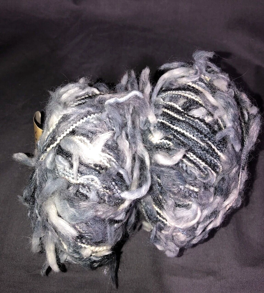 Katia Hippy Mix Wool Blend Slubbed Novelty Yarn From Spain - Image 3 of 4