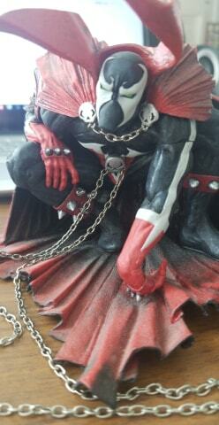 Todd McFarlane Toys presents SPAWN Figurine With real chain Well kept! (B7)