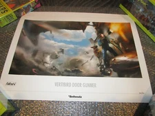 FALLOUT 3 4 Vertibird Door Gunner Numbered Limited Edition Lithograph Print #354