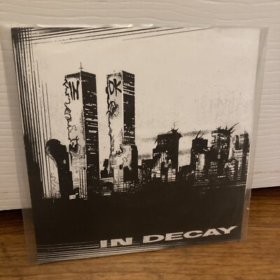 INDK - In Decay 7  Vinyl SUPER RARE HTF OOP Choking Victim Leftover Crack Punk