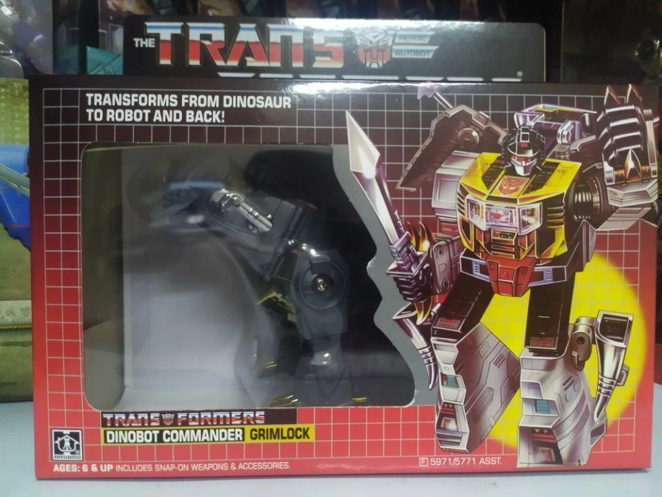 Transforms G1 Grimlock Slag Swoop Snarl Sludge Reissue Dinobots Action figure - Image 2 of 4