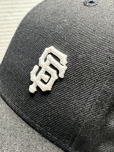 san francisco giants 59fifty All Black Size 7 5/8 Hat - Picture 4 of 10