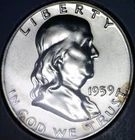 1959 CH / GEM PROOF Franklin Half Dollar SILVER Coin NICE FLASHY PRF LOT #7  NR