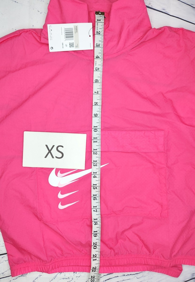 Nike Swoosh Womens 1/2 Zip Running Jacket Windbreaker Pink Nike Swoosh Womens 1/2 Zip Running Jacket Windbreaker Pink