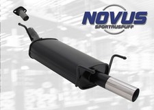 NOVUS SPORTAUSPUFF OPEL ASTRA G COUPE & CABRIO 1x 76mm scharf 1,6 - 2,2 >NEU<